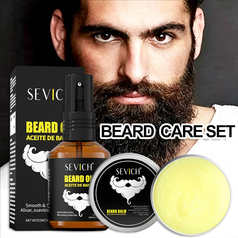 Men'S Grooming Gift Set - Men Beard Oil Kit Beard Moisturizing