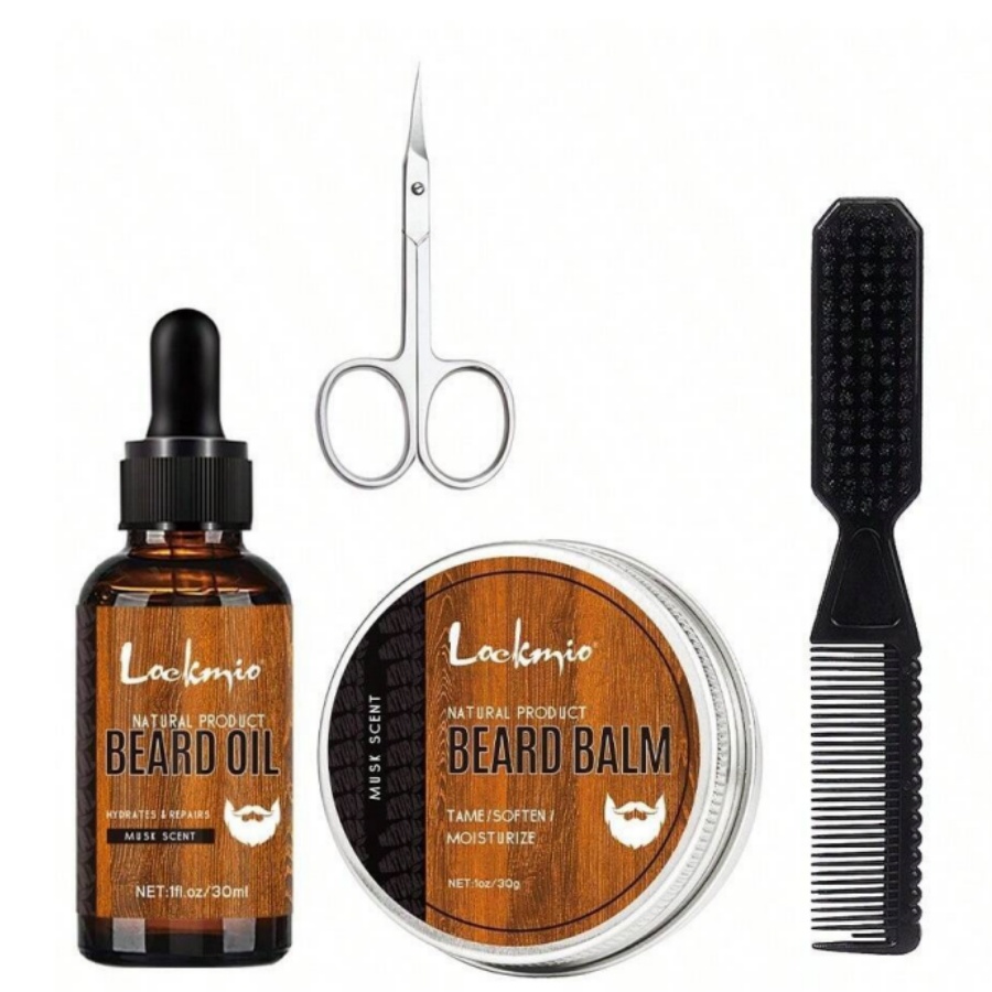 Men'S Grooming Oil - Men Beard Balm Kit Whisker Moisturizing