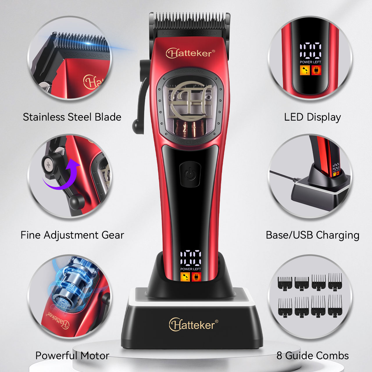 HATTEKER Professional Hair Cli - Hair Clipper Professional recensione e prezzo