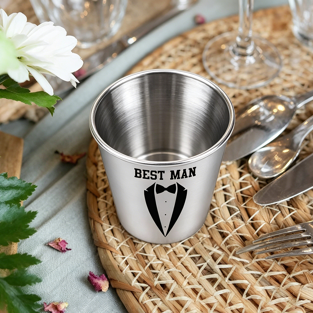 Custom Groomsman Shot Glass Se - Men'S Grooming Set Gift recensione e prezzo