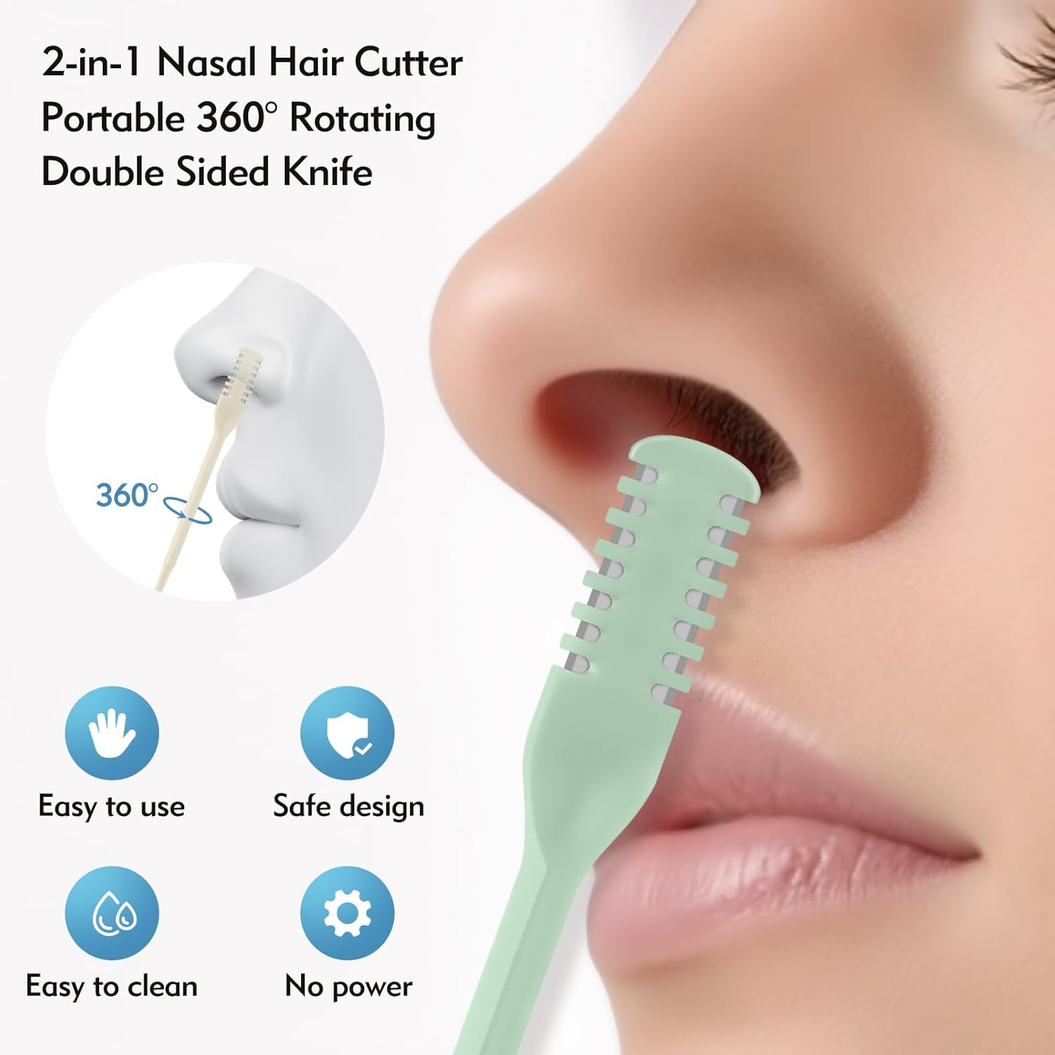 5/20/50Pcs 2-in-1 Nasal Cutter - Nose Hair Trimmer recensione e prezzo