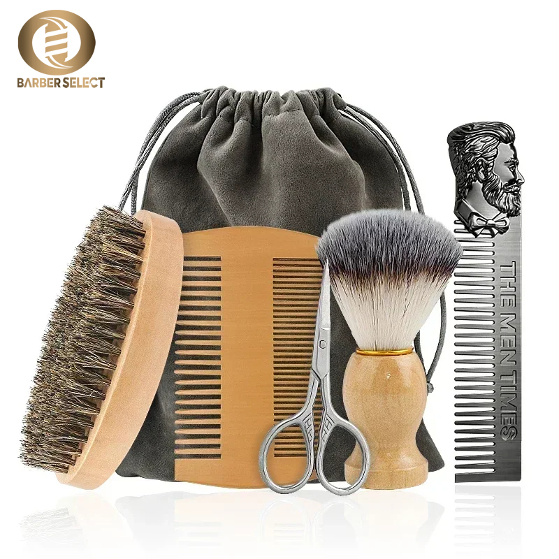 Boar Bristle Wood Beard Brush  - Men'S Grooming Bag recensione e prezzo