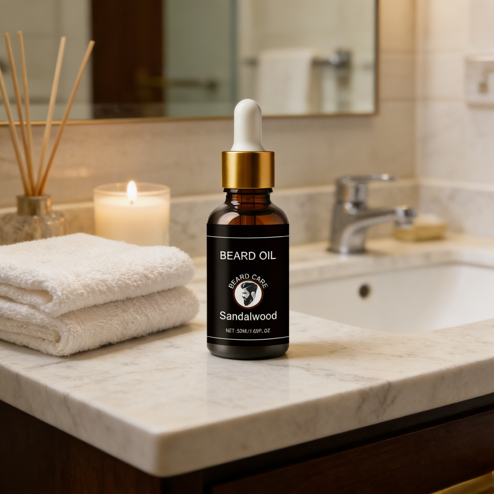 Men's Sandalwood Beard Oil Add - Men'S Grooming Oil recensione e prezzo