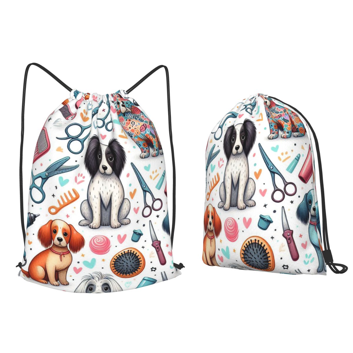 Dog Grooming Printed Backpacks - Men'S Grooming Bag recensione e prezzo