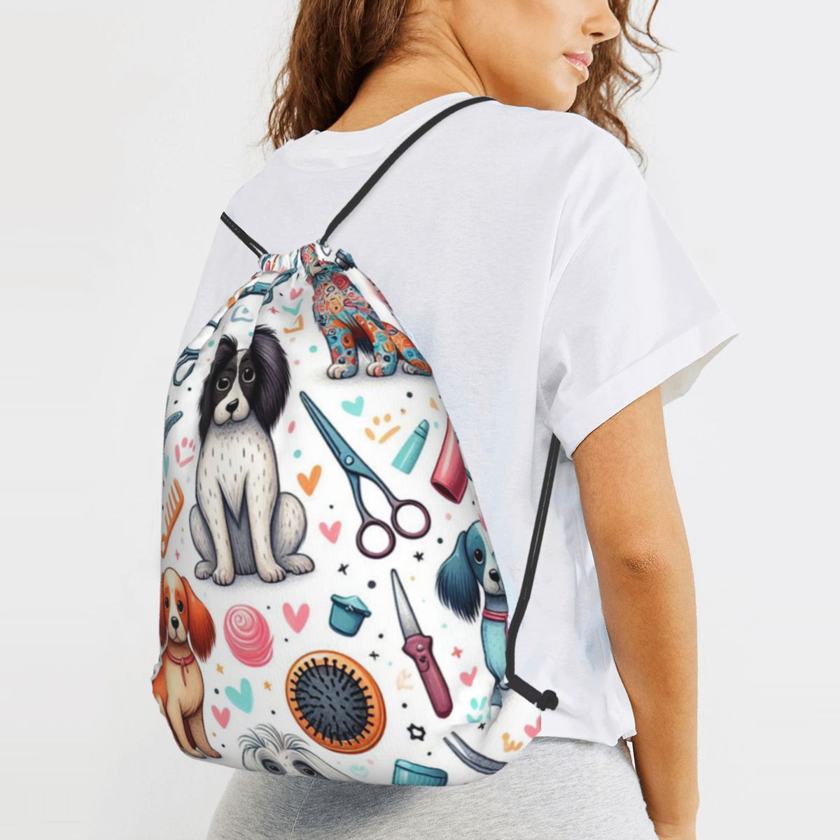 Dog Grooming Printed Backpacks - Men'S Grooming Bag recensione e prezzo