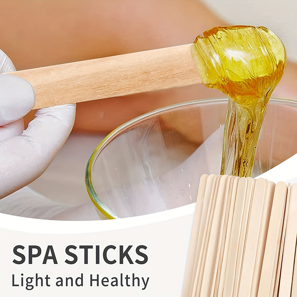 300/500pcs Wooden Wax Sticks M - Hair Wax Stick recensione e prezzo