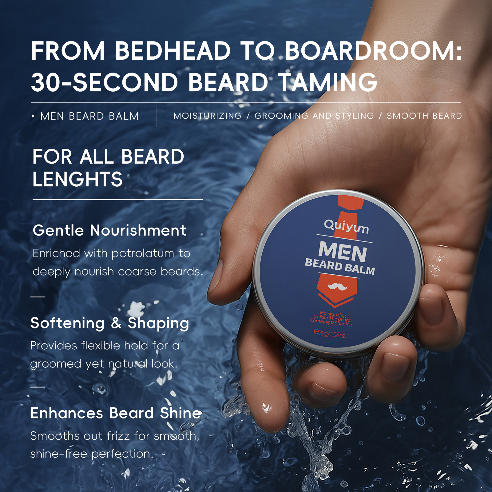 QUIYUM 4Pcs Men Beard & Facial - Men'S Grooming Gift Set recensione e prezzo