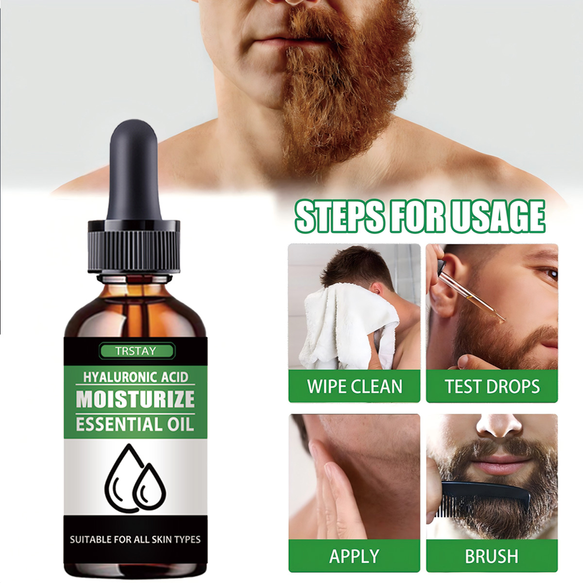 100%Natural Accelerate Facial  - Men'S Grooming Oil recensione e prezzo