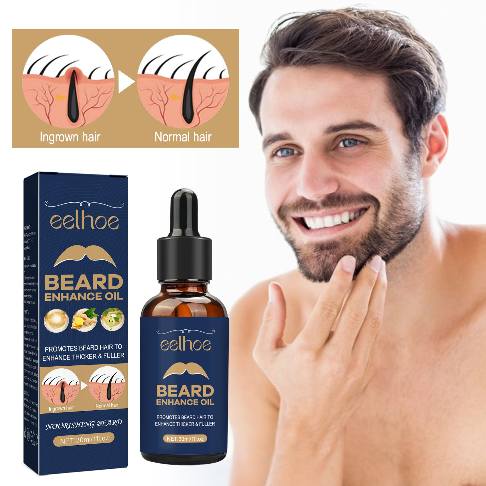 Beard Growth Oil for Men Hair  - Men'S Grooming Oil recensione e prezzo