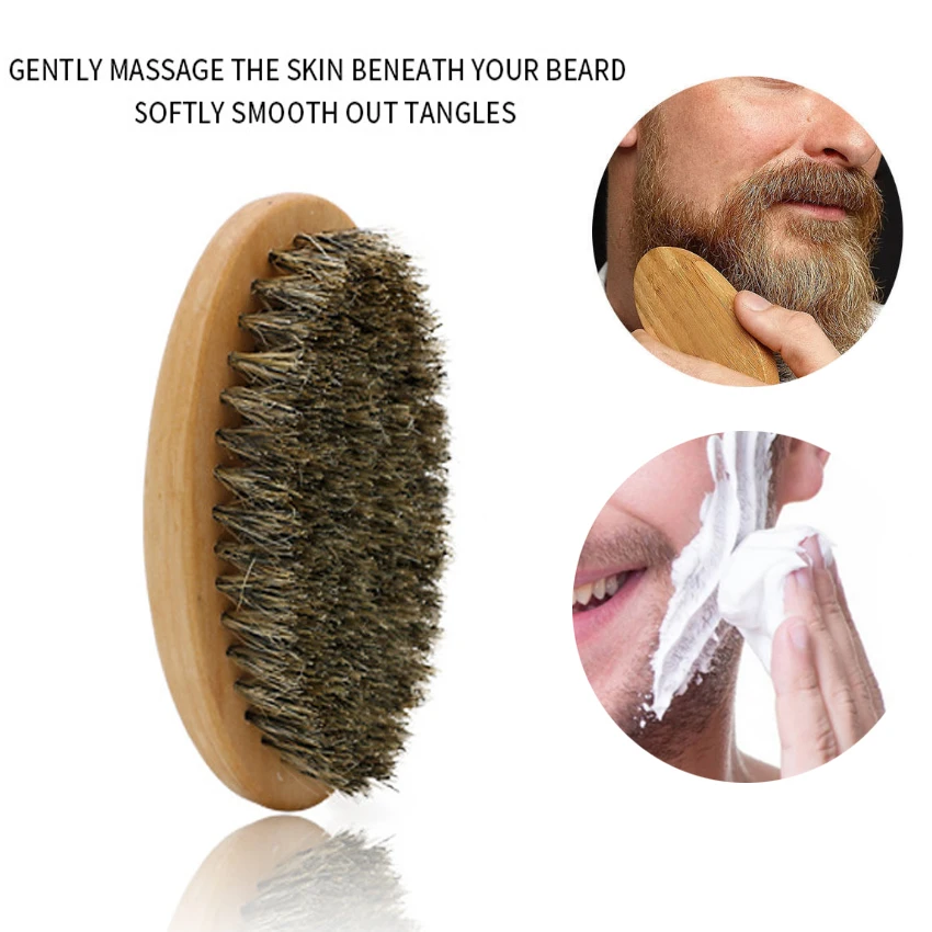 Soft Boar Bristle Wood Beard B - Shaving Brush Set recensione e prezzo