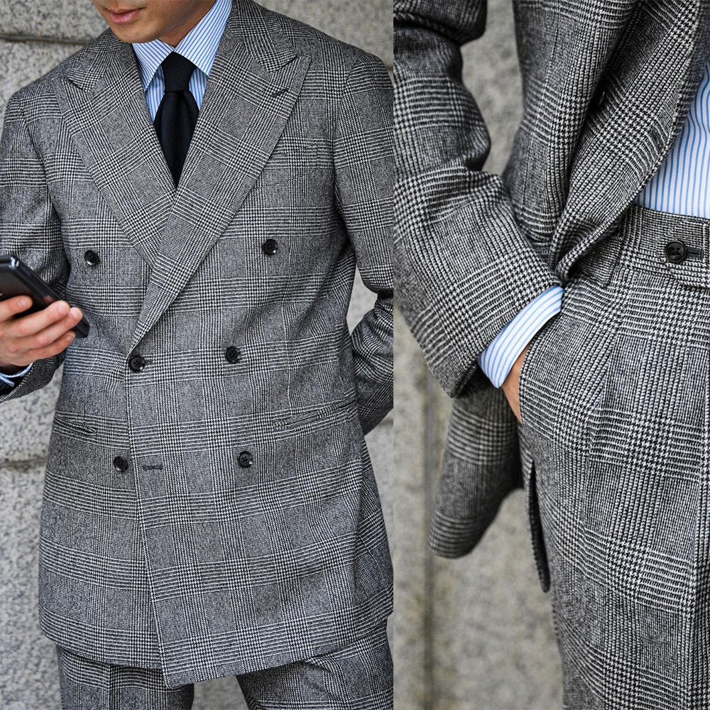 Business Plaid Men Suit 2 Piec - Men'S Grooming Daily recensione e prezzo