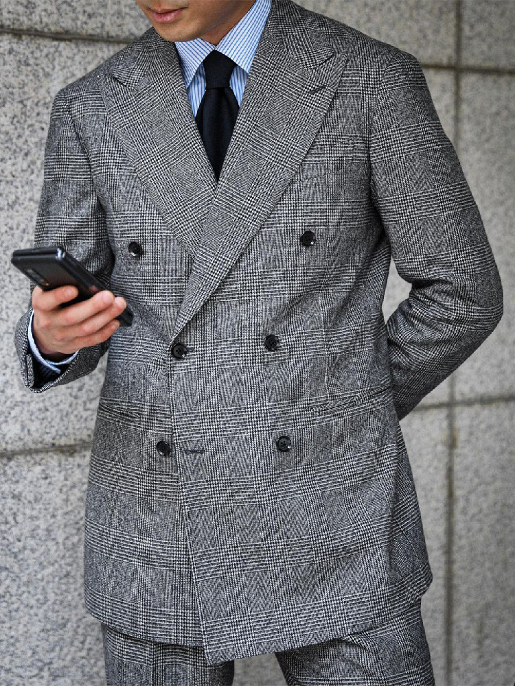 Business Plaid Men Suit 2 Piec - Men'S Grooming Daily recensione e prezzo