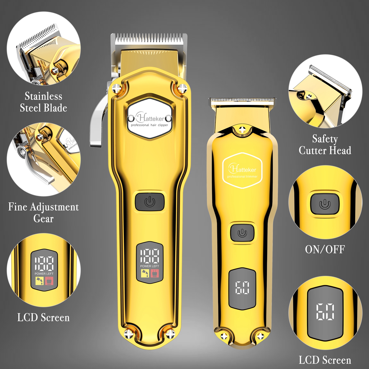 HATTEKER Professional Cordless - Hair Clipper Professional recensione e prezzo