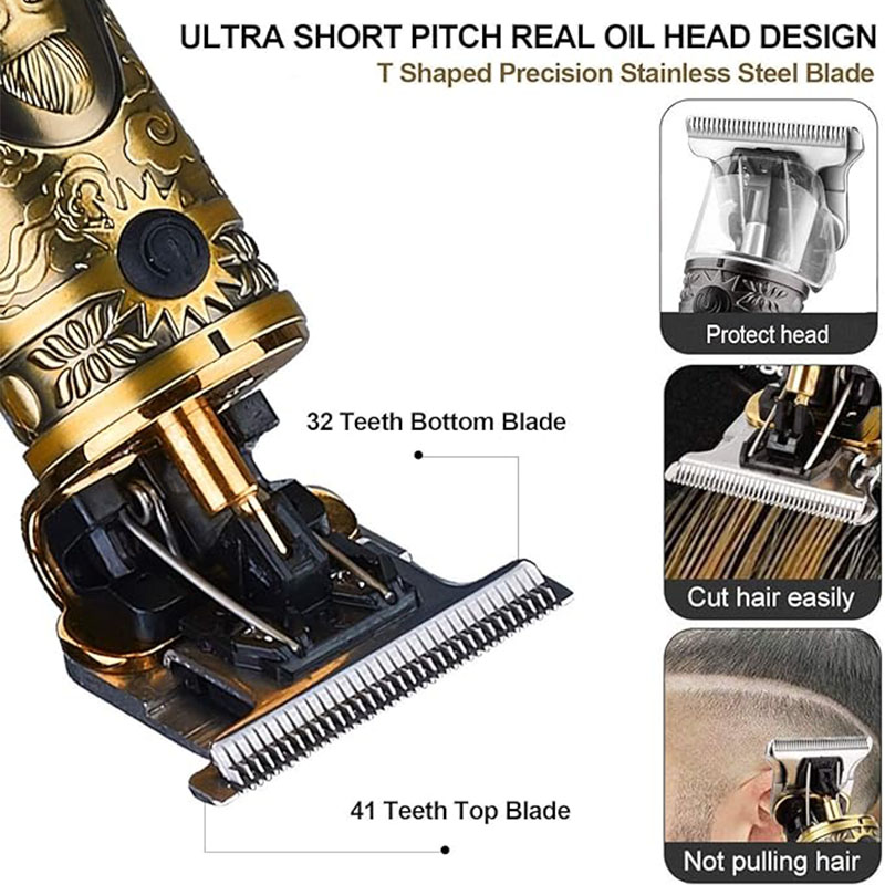 Rechargeable Mens T9 Carving H - Hair Clipper Professional recensione e prezzo
