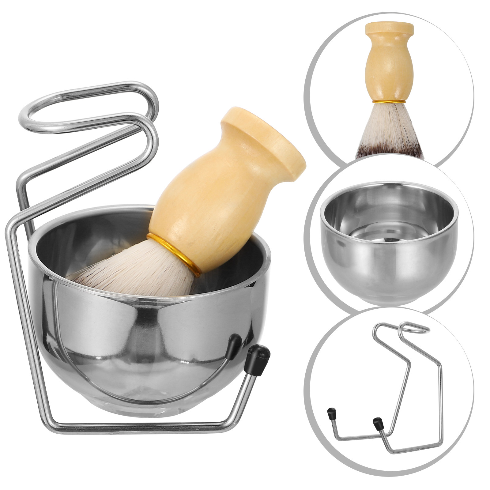 1Set Stainless Steel Shaving B - Shaving Brush Set recensione e prezzo