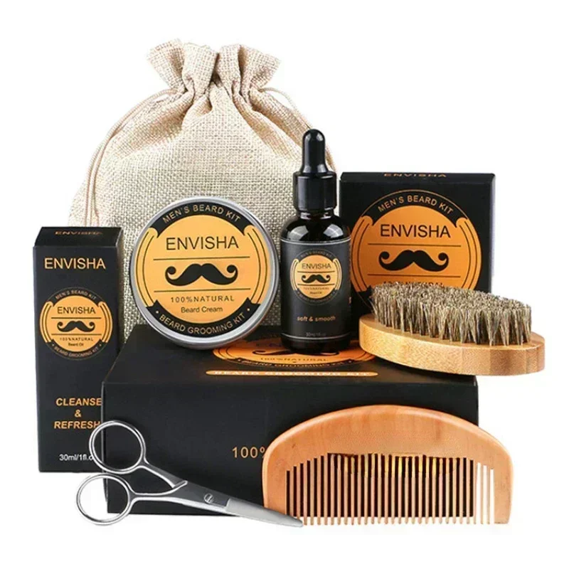 6pcs/set Men Beard Barba Groom - Men'S Grooming Oil recensione e prezzo