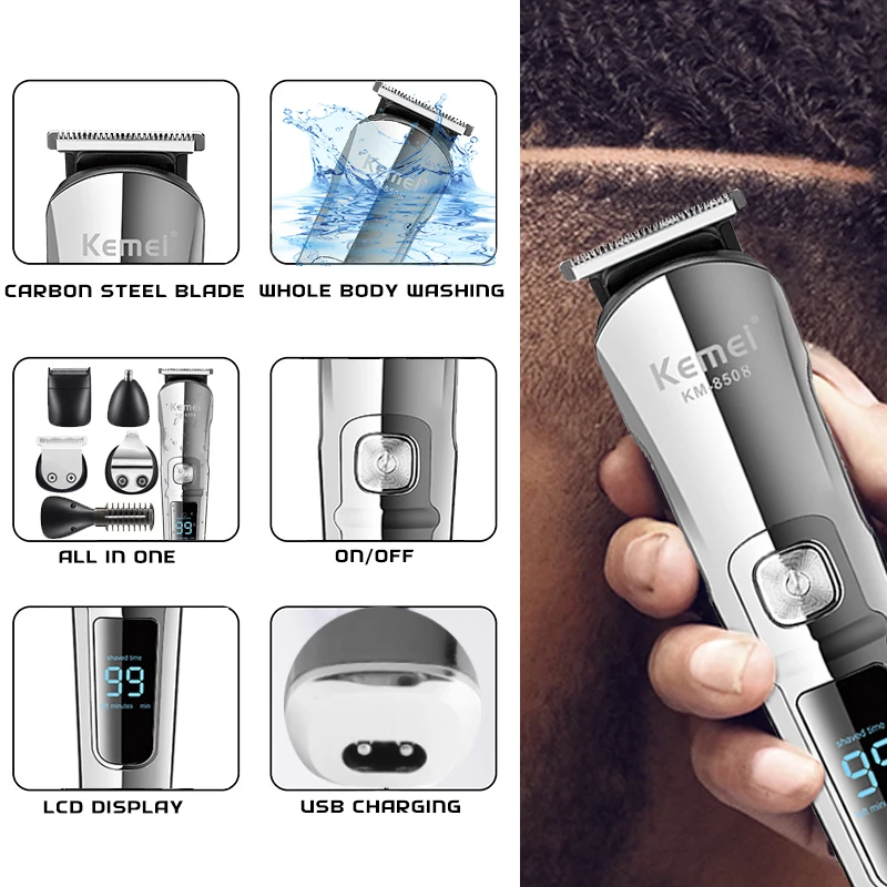 Kemei Professional Multifuncti - Men'S Grooming Gift Set recensione e prezzo