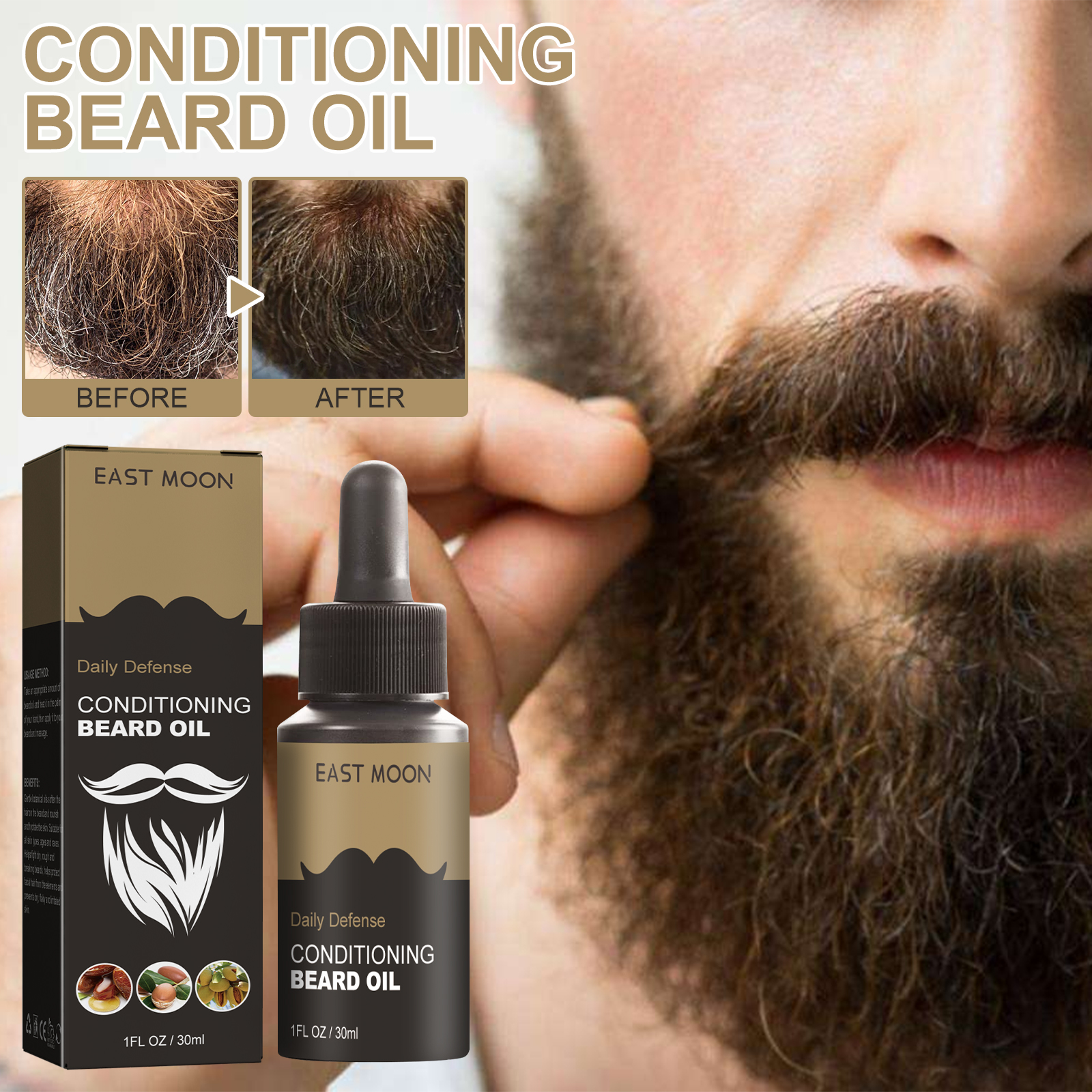 30ml Facial Hair Beard Growth  - Men'S Grooming Oil recensione e prezzo