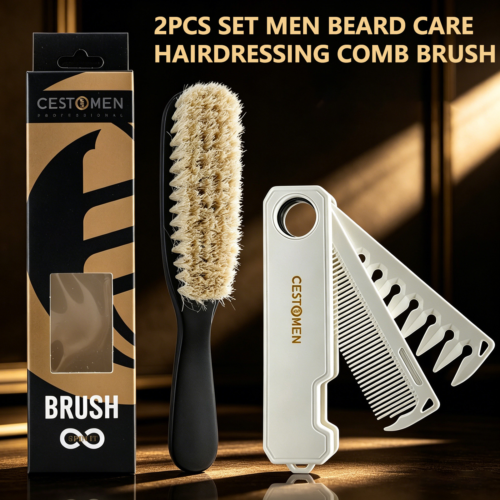2Pcs Men Grooming Set 2in1 Fol - Men'S Grooming Oil recensione e prezzo
