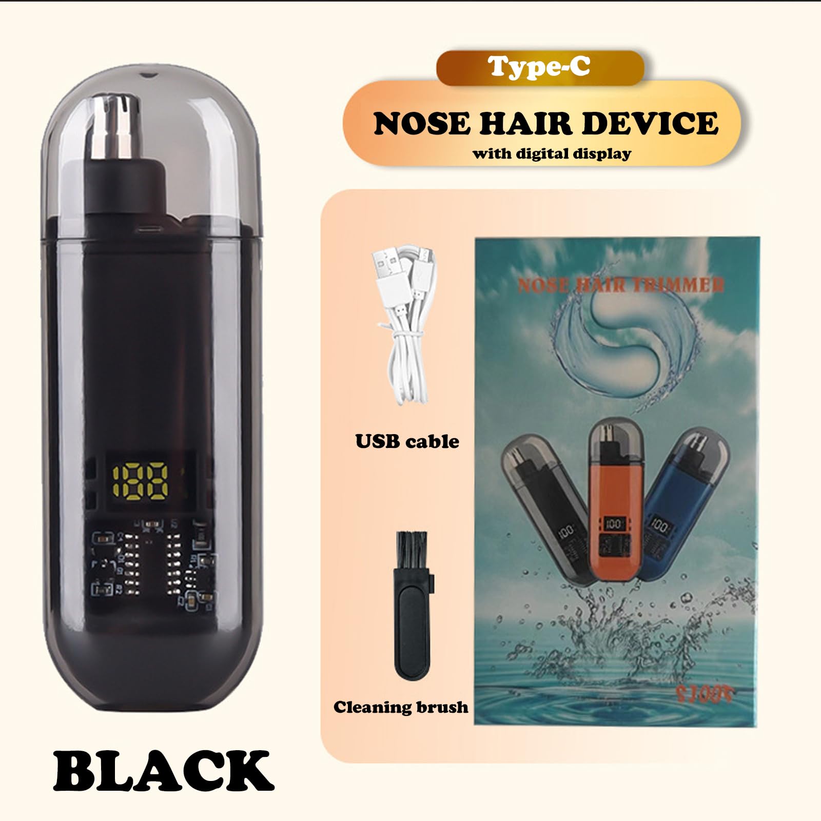 USB Rechargeable Nose and Ear  - Nose Hair Trimmer recensione e prezzo