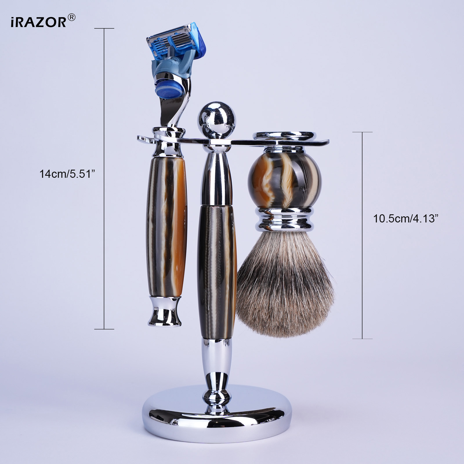 iRAZOR Luxury 5-Blade F5 Fusio - Shaving Brush Set recensione e prezzo