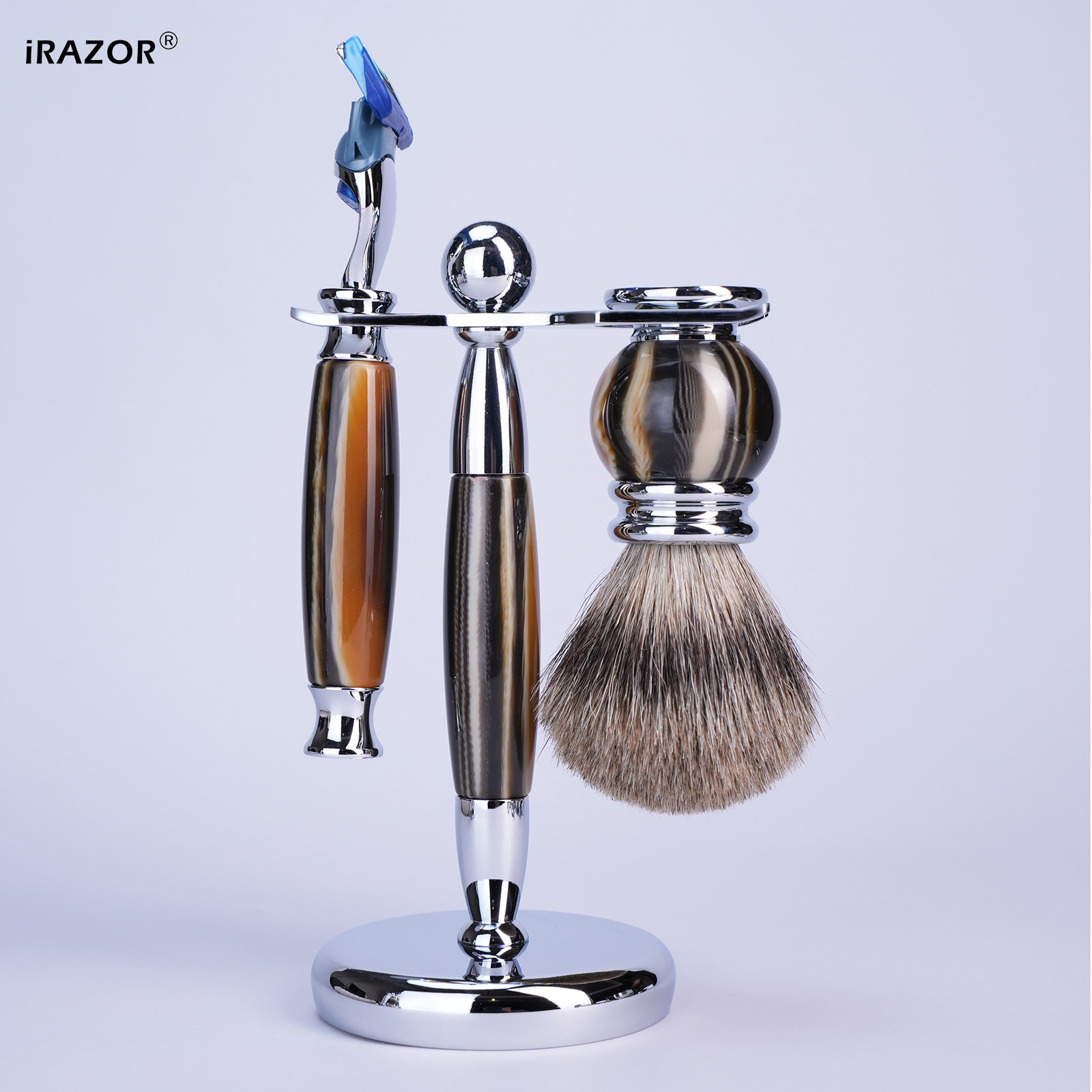 iRAZOR Luxury 5-Blade F5 Fusio - Shaving Brush Set recensione e prezzo