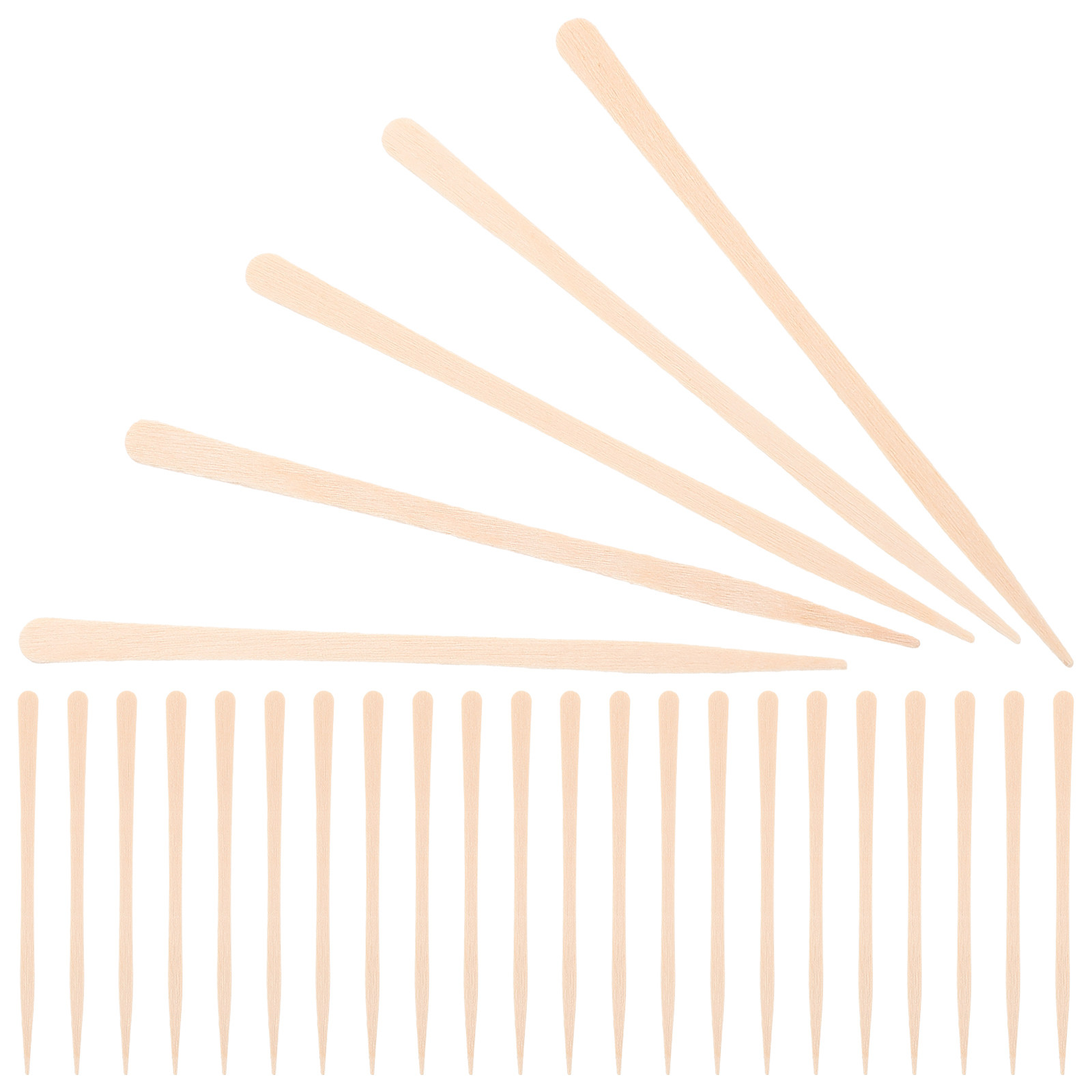 100Pcs Natural Wood Waxing Sti - Hair Wax Stick recensione e prezzo