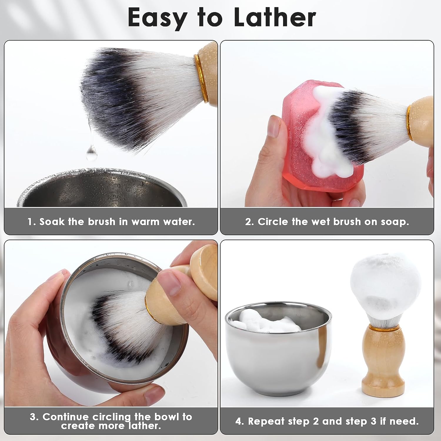 Mens Shaving Brush and Bowl Se - Shaving Brush Set recensione e prezzo