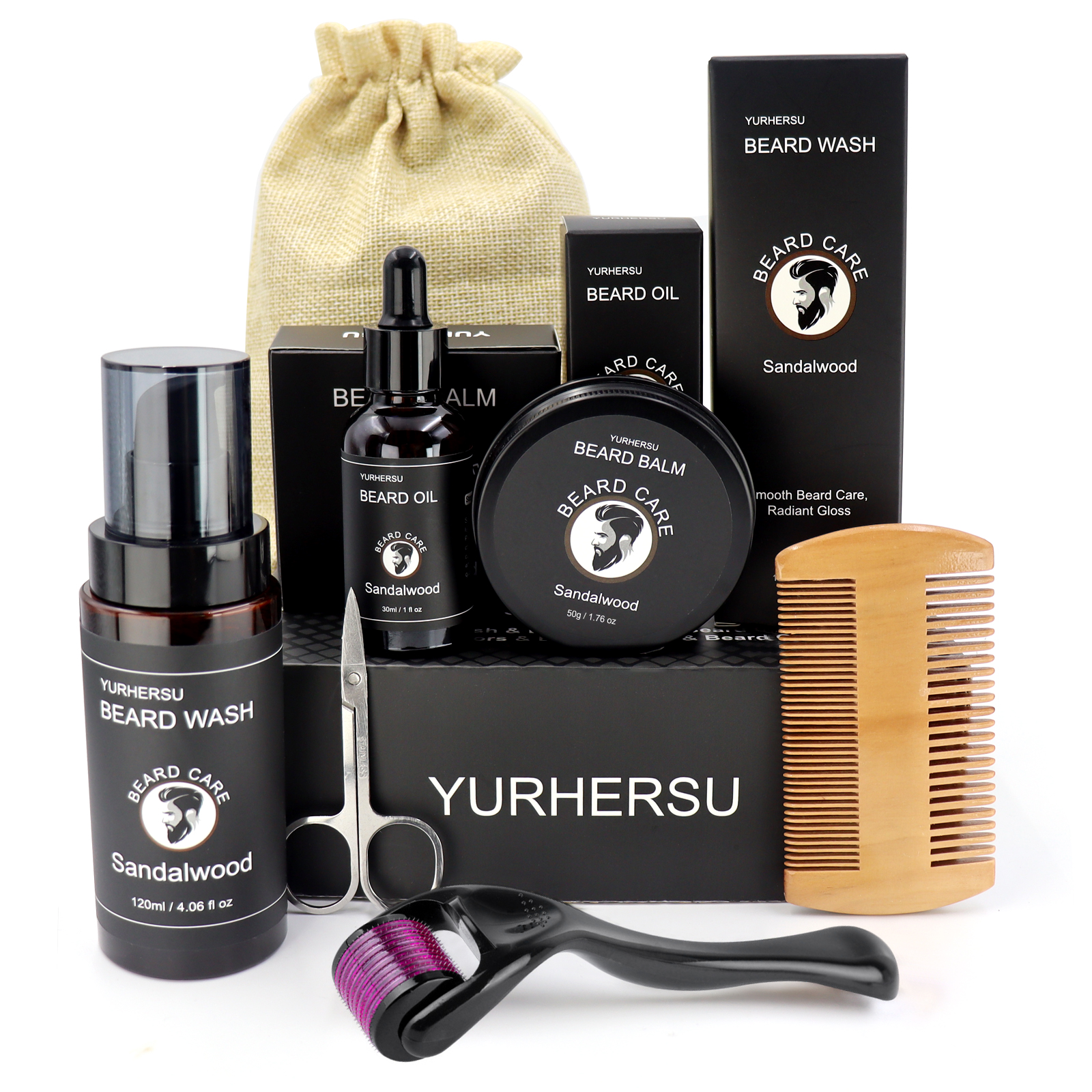 7Pcs Beard Care Kit for Men, G - Men'S Grooming Bag recensione e prezzo