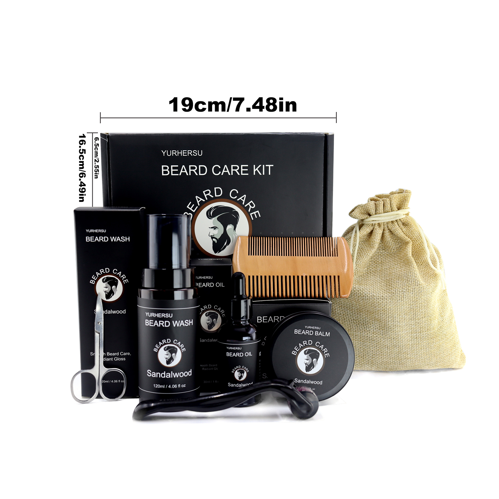 7Pcs Beard Care Kit for Men, G - Men'S Grooming Bag recensione e prezzo