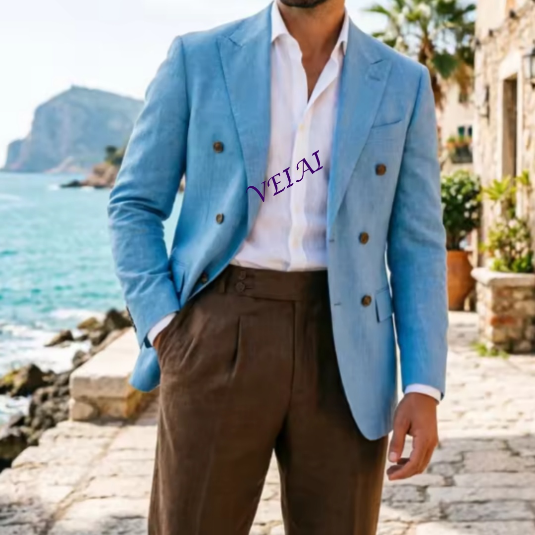 Customized 2 Piece Beige Linen - Men'S Grooming Daily recensione e prezzo